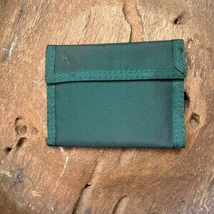 California Wallets hunter green coyote brown Velcro bifold wallet 5 x 4 inches